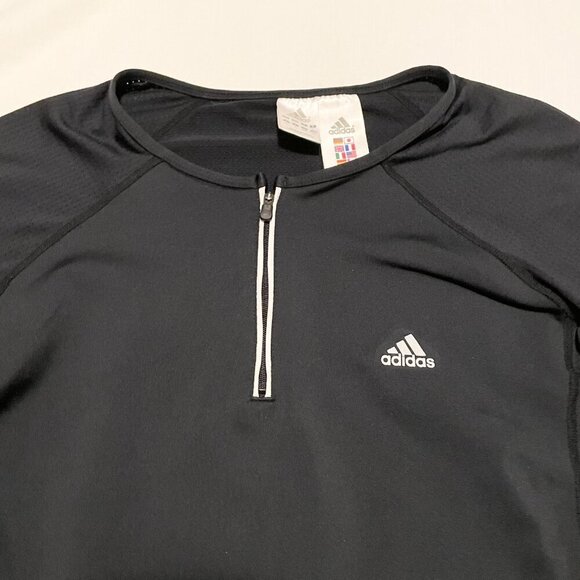 Adidas Shirt Long Sleeve Quarter Zip Youth Kids Size Large - Picture 2 of 16